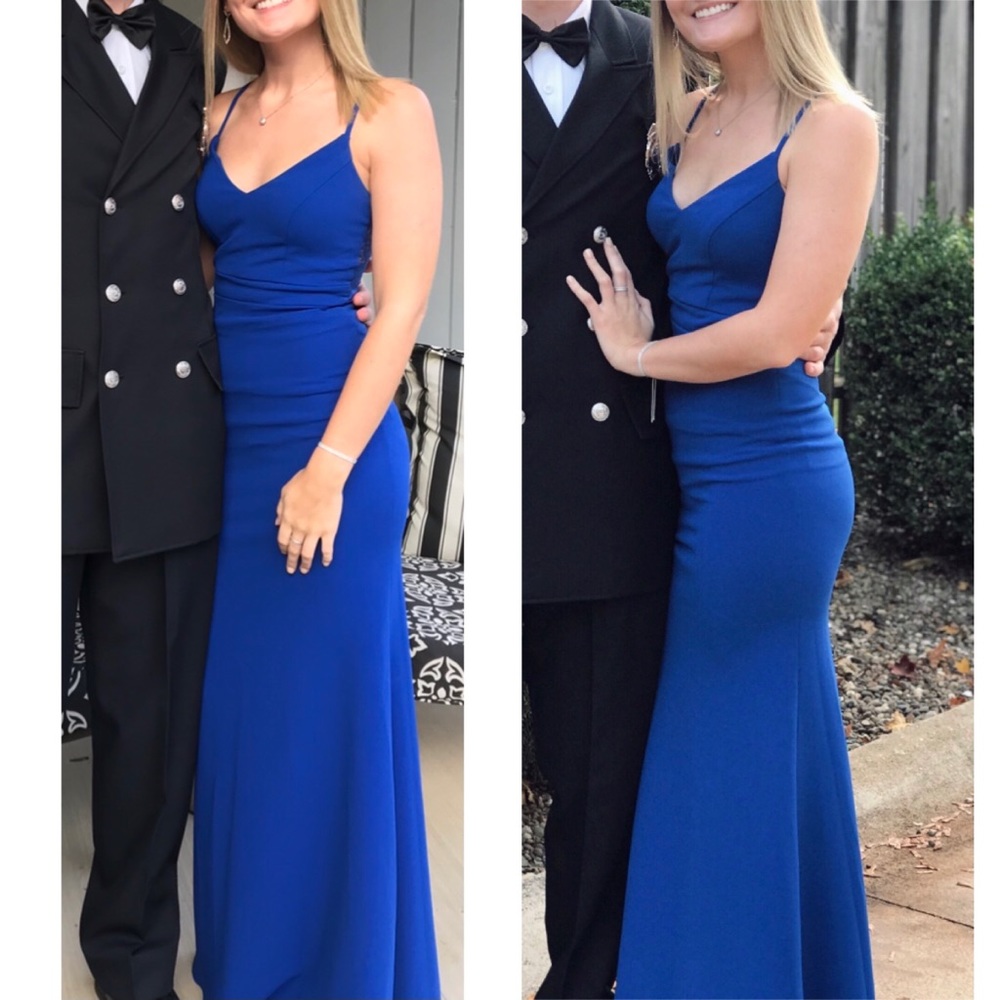 Royal blue dress